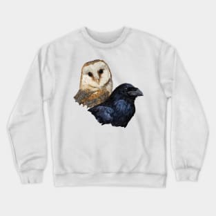 Raven and Owl Crewneck Sweatshirt